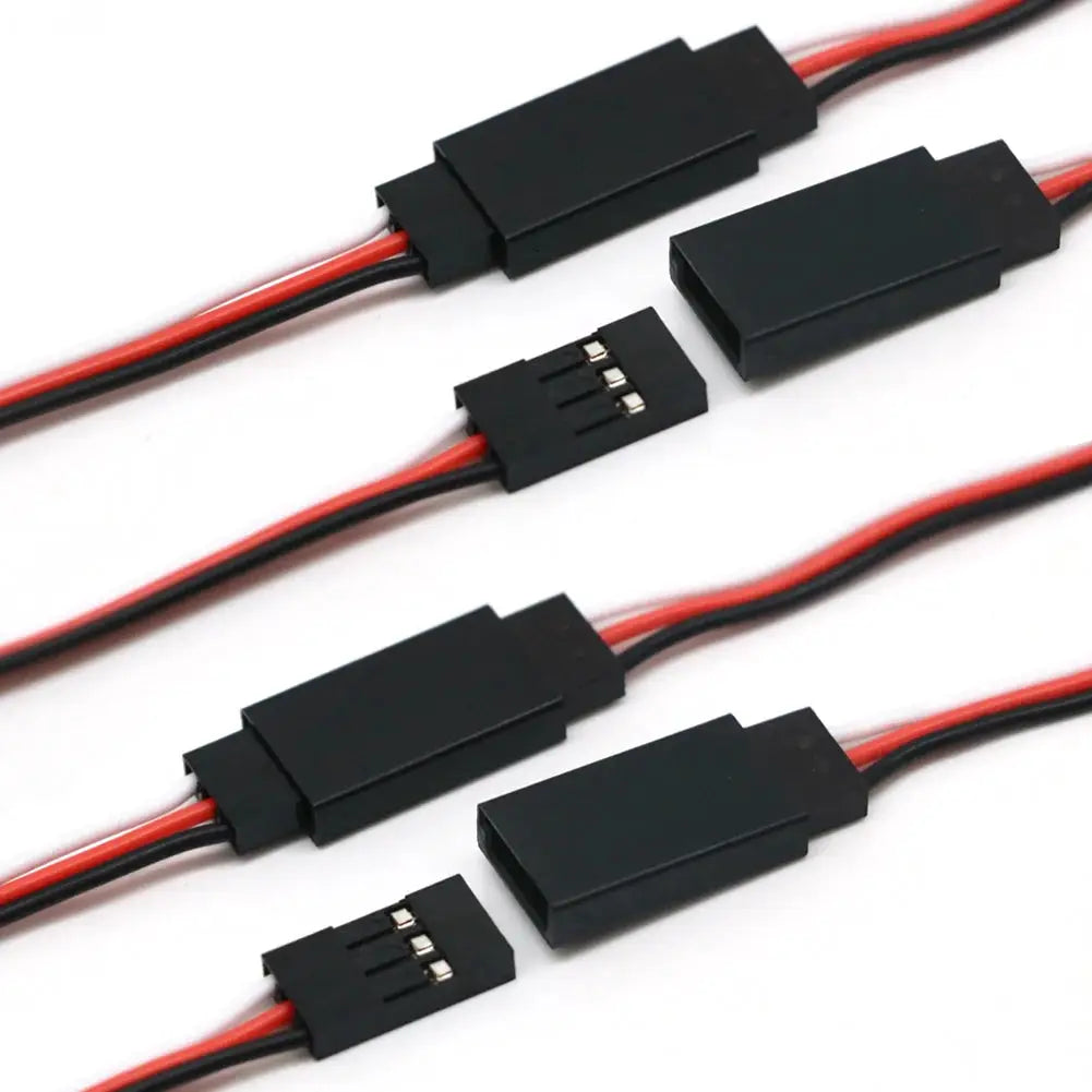10pcs 100mm/150mm/200mm/300mm/500mm RC Servo Extension Cord Cable Wire Lead JR For Rc Helicopter Rc Drone by InterCyprus Trading Ltd