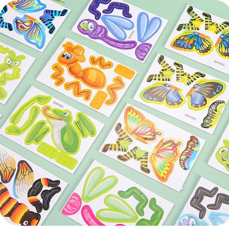 3D Animal Foam Puzzle Educational Toys for Kids - Perfect for Birthday Parties, Classroom Rewards, and Goodie Bags (12-24pcs/Bag)