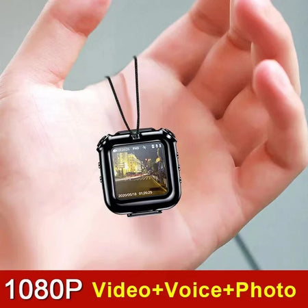V9 Mini Clip Necklace Camera 1080P with Display &amp; Audio Recording
