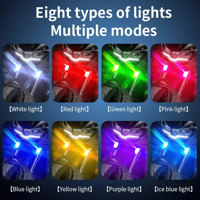 Motorcycle LED Strobe Lights &ndash; Wireless Remote Control Safety Indicator