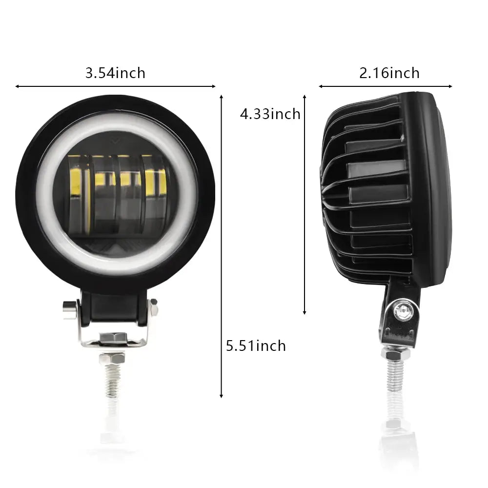 Fog Square Or Round Headlight for Auto/Motor Vehicles And Electric Scooters Arctic V3+, 1 Piece by InterCyprus Trading Ltd