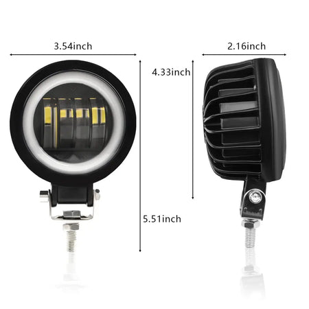 Fog Square Or Round Headlight for Auto/Motor Vehicles And Electric Scooters Arctic V3+, 1 Piece by InterCyprus Trading Ltd