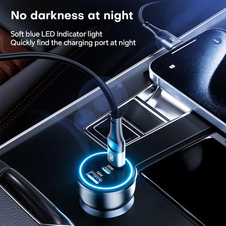 ASOMETECH 138W Car Charger &ndash; Ultra-Fast Charging for Phones and Laptops