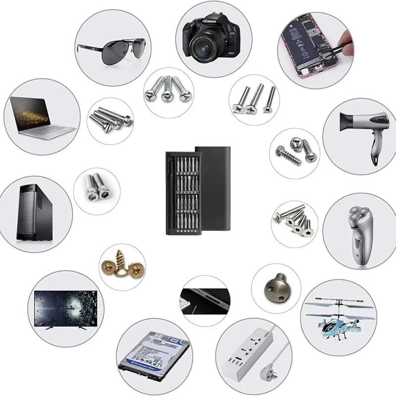 Magnetic Screwdriver Set 25 in 1 Kit Bits &ndash; Precision Bits