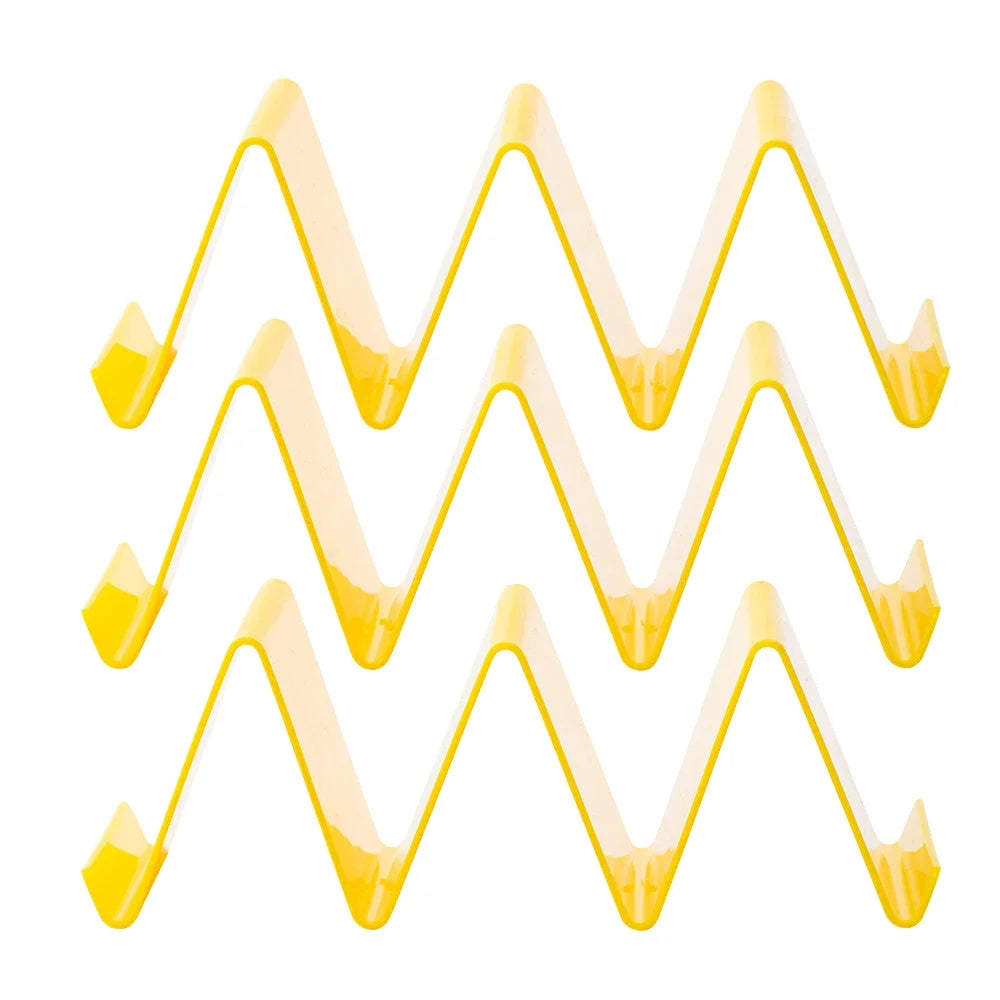 3Pcs Taco Holder Set &ndash; Colorful Tableware for Perfectly Shaped Tacos yellow