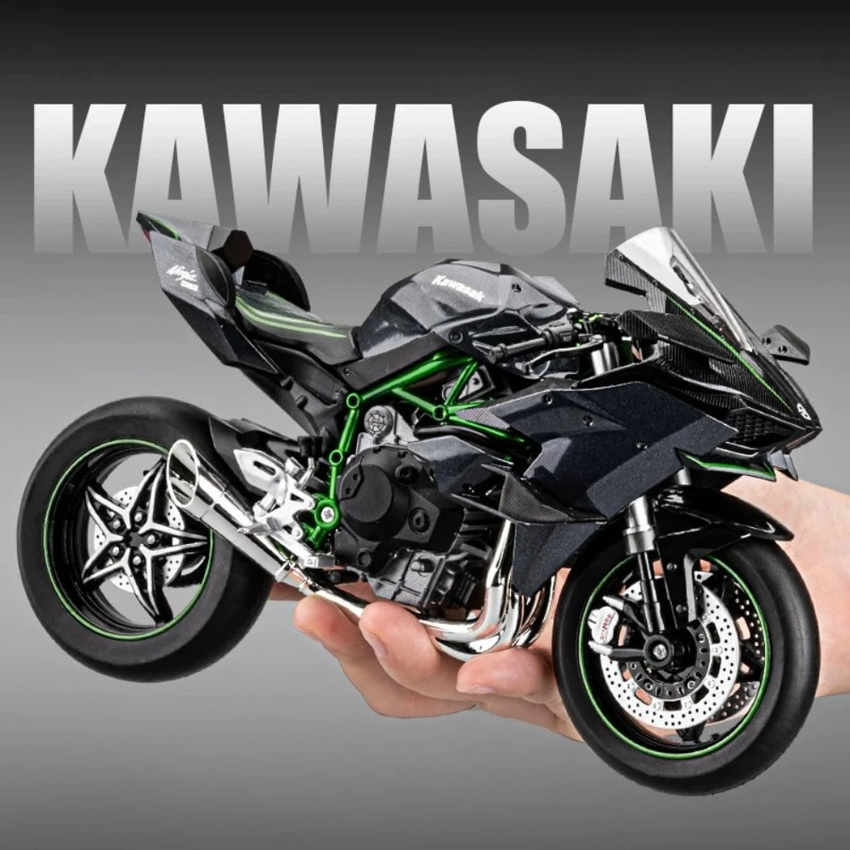 Diecast model motocikla z aluminijastim rezervoarjem za gorivo za Kawasaki H2R
