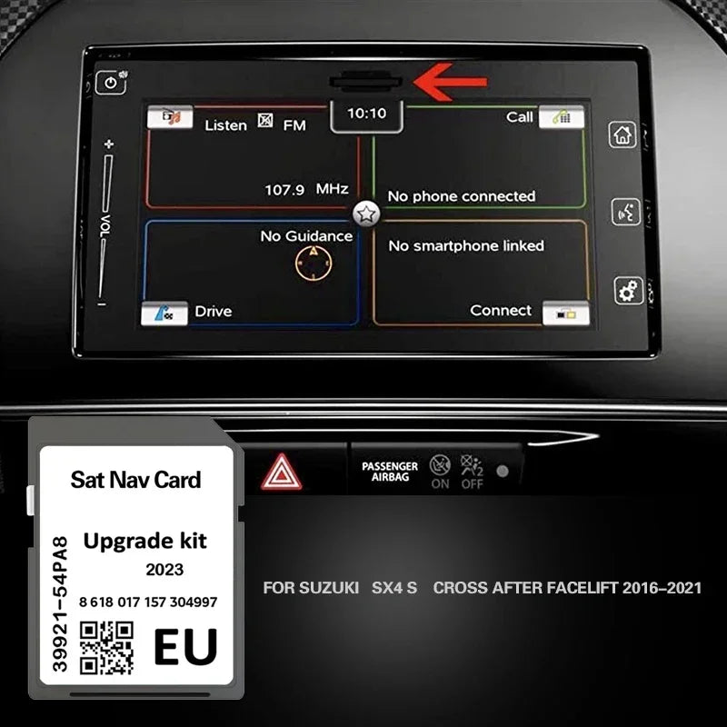 Suzuki SX4 Cross 2016 2021 Navigation SD Card - 16GB Europe