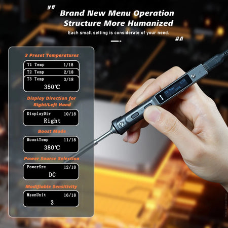 Mini Original TS101 Soldering Iron &ndash; Adjustable Temperature