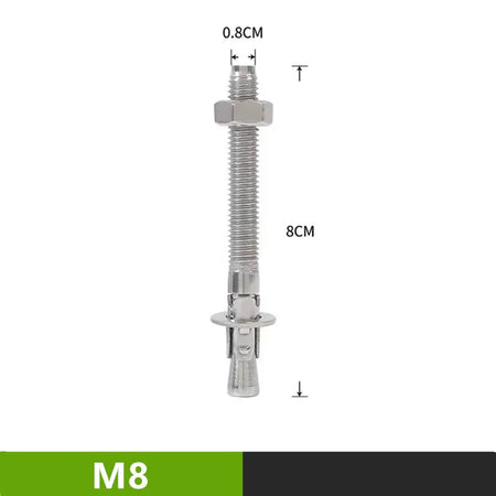 XD-8608 Rock Climb Anchor Point Piton Nut &ndash; Stainless Steel M8-Rod