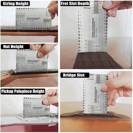 String Action Ruler Gauge - Versatile Luthier Tool