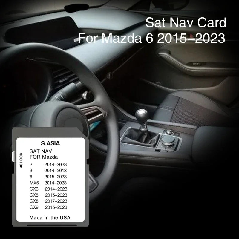Mazda 6 2015-2023 Navigation SD Card &ndash; South Asia Maps CHINA / for Mazda 6 2015