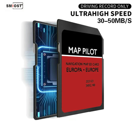 8GB SD Card Europe Map For Mercedes Becker &ndash; 2023 GPS