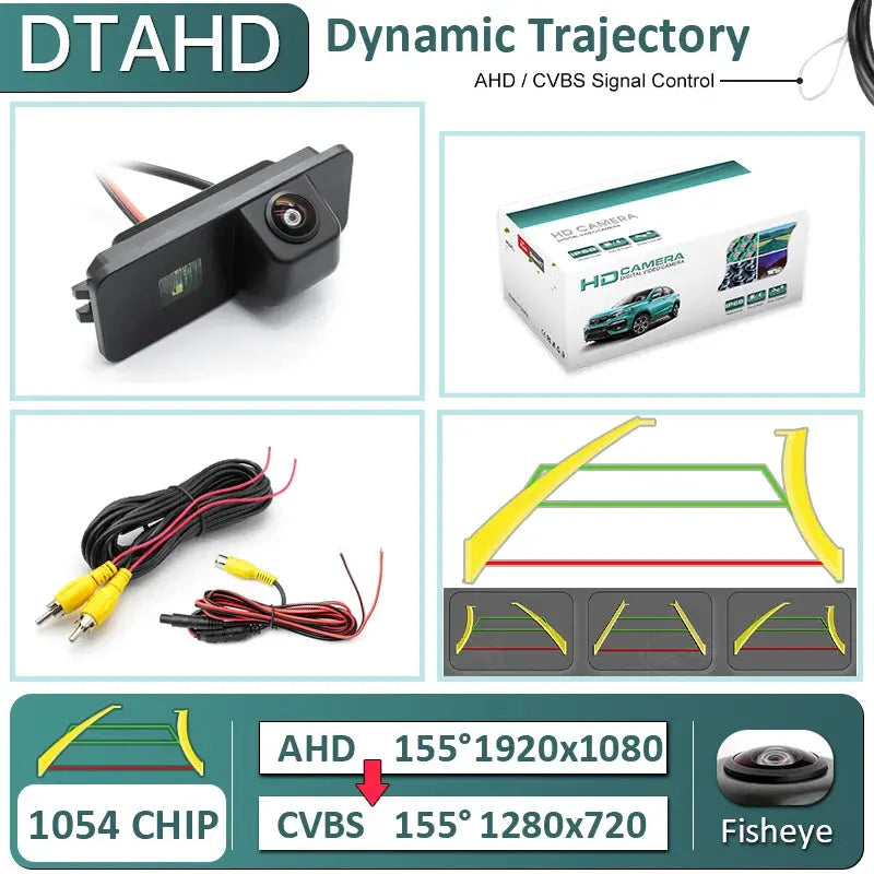 AHD Rear View Camera With Guidelines For VW Skoda Golf Jetta by InterCyprus Trading Ltd