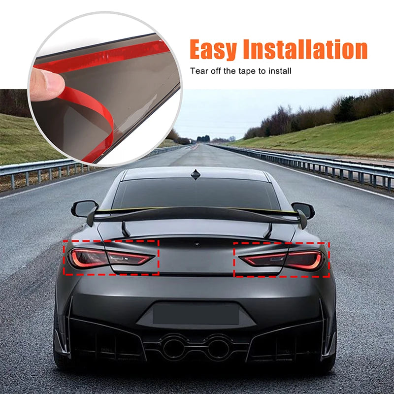 Czarna osłona tylnego światła z ABS do Infiniti Q60 od 2016 roku