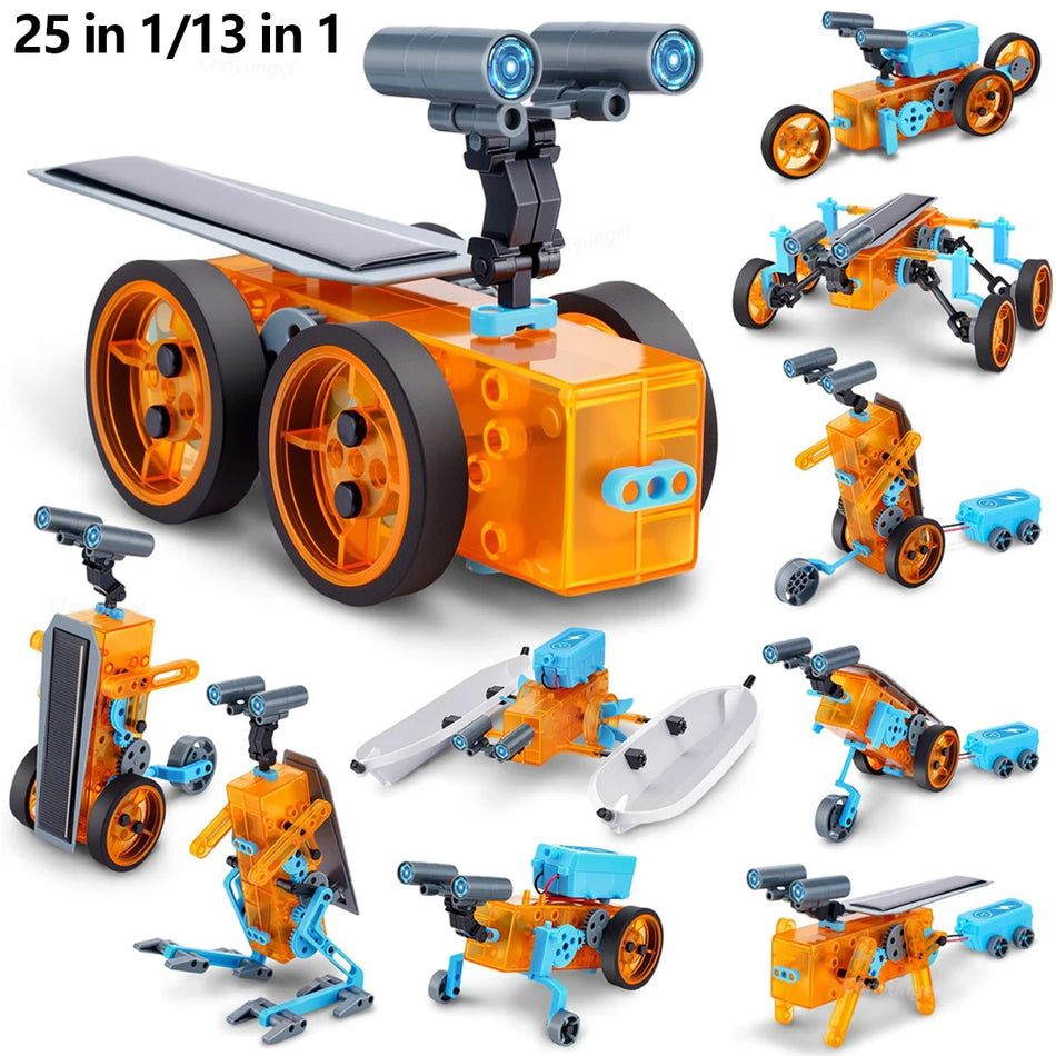 25 In 1 Solar Robot Kit For Kids STEM Educational Toys