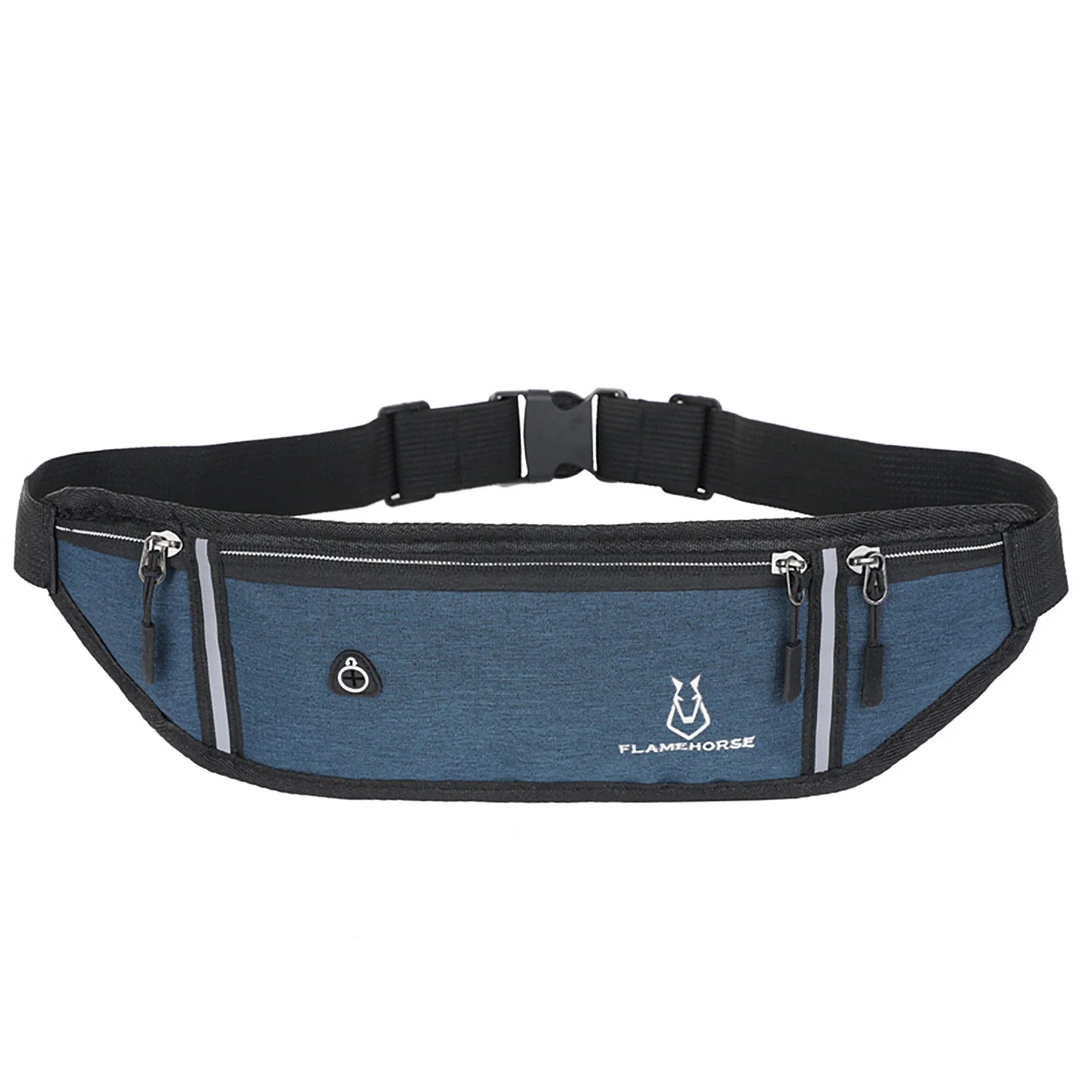 Sports Waist Bag For Men Women &ndash; Waterproof Running Pouch Darkblue