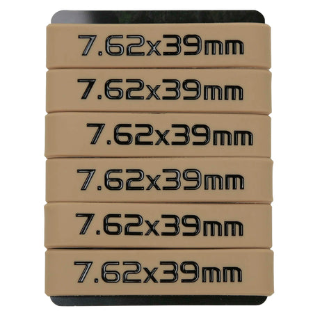 6 Pack Magazine Marking Bands &ndash; Multicolor For 7.62x39 7.62x39 Khaki 6Pcs
