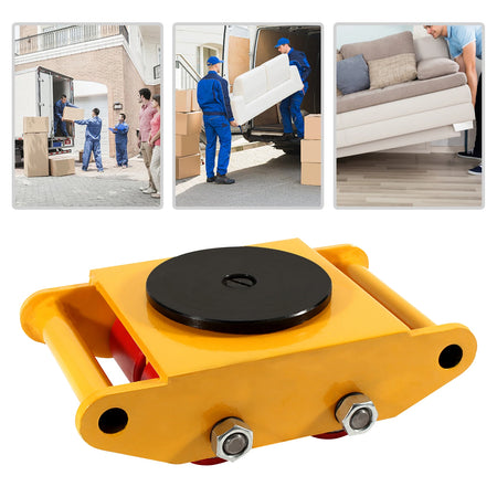 Industrial Mover With 360 Rotation Cap &ndash; 6T Load Capacity Yellow / GERMANY
