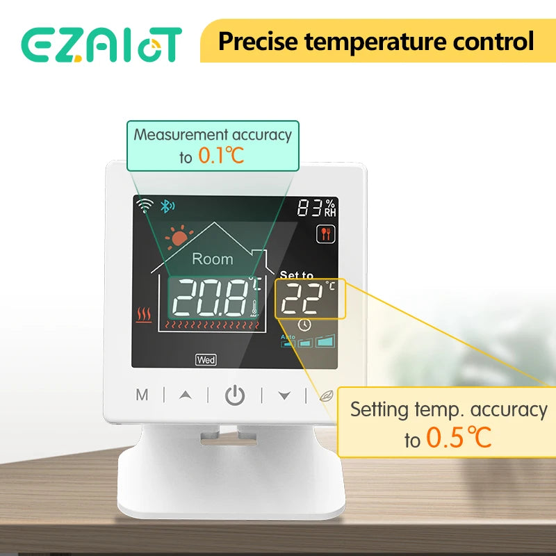 Smart Wireless Thermostat Gas Boiler &ndash; WiFi Tuya Enabled