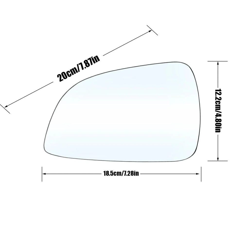 Heated Car Rearview Mirror Glass for Opel Astra H 2009 2010 2011 Heating Side Mirror Glass Lens Door Wing Rear View Mirror Glass by InterCyprus Trading Ltd