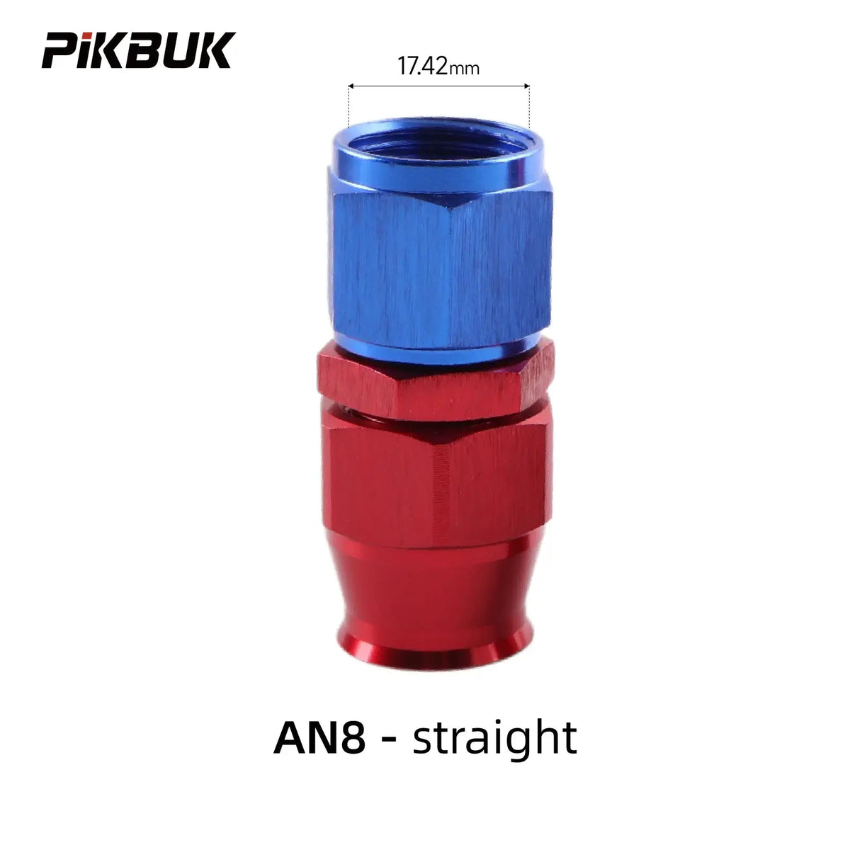 PIKBUK AN4 6 8 10 PTFE Fuel Oil Hose End Fitting 0/45/90/180 Degree Swivel Hose End Adapter Kit by InterCyprus Trading Ltd