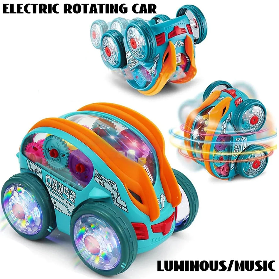 Electric Rotating 3D Luminous Music Car - Music Light Show