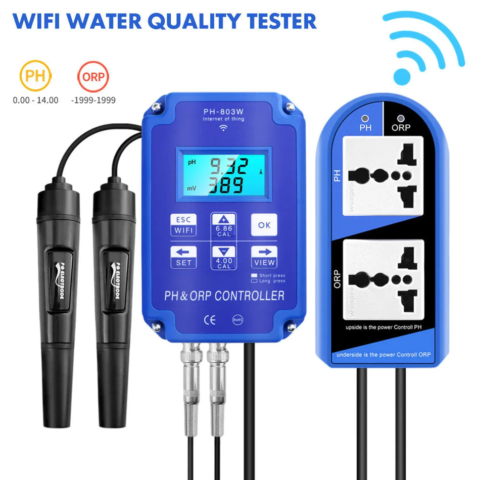 PH-803WORP &ndash; WiFi PH Meter 2 In 1 PH ORP Controller