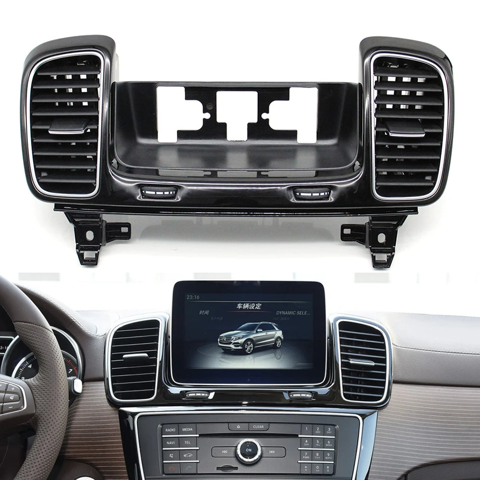 Dashboard Air Vent Grille Central Vent Assembly PC and ABS for Mercedes GLE GLS SUV