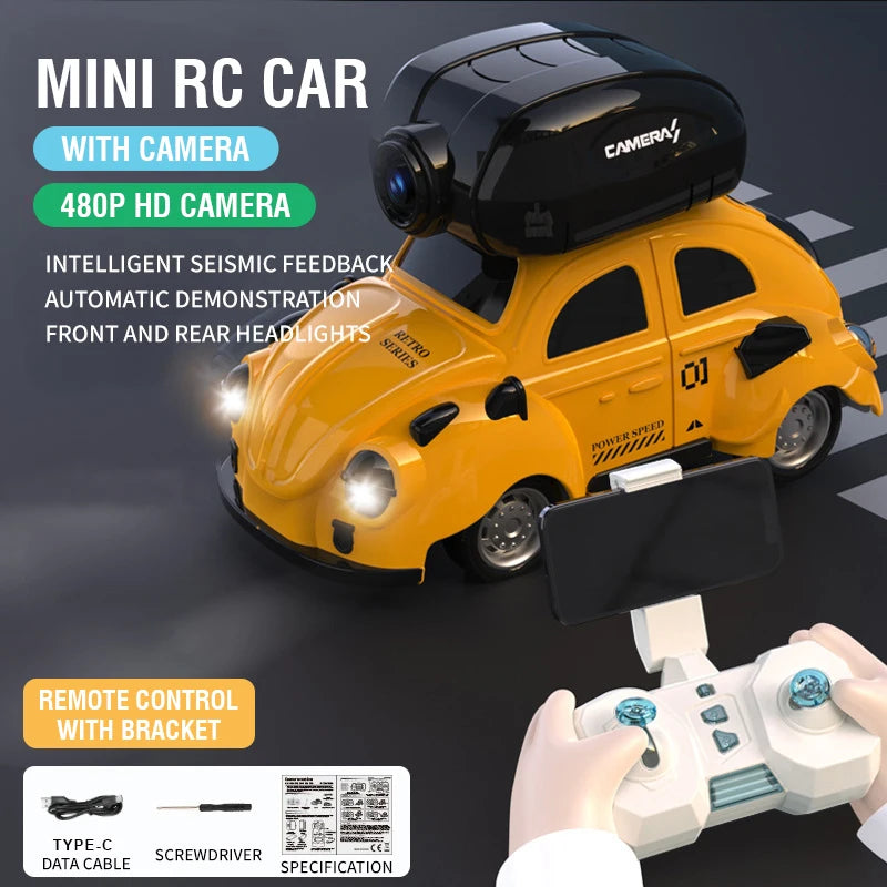 Conusea RC Car &ndash; HD Camera with Wifi FPV YELLOW  WITH  CAMERA