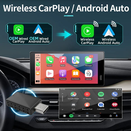 AKAMATE CarPlay Dongle - Wireless CarPlay Android Auto