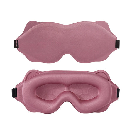 3D Sleeping Mask - Light Blocking, Soft Eye Mask for Travel &amp; Sleep Pink