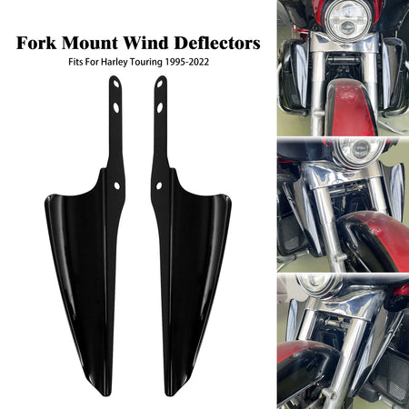 Harley Front Fork Wind Deflectors &ndash; Road King Compatible