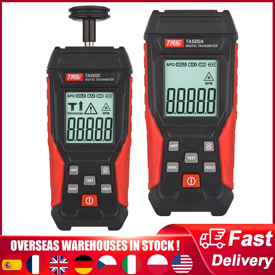 Tasi Digitaalinen Tachometri Ilmakosketukseton Laser RPM 3 - 100000