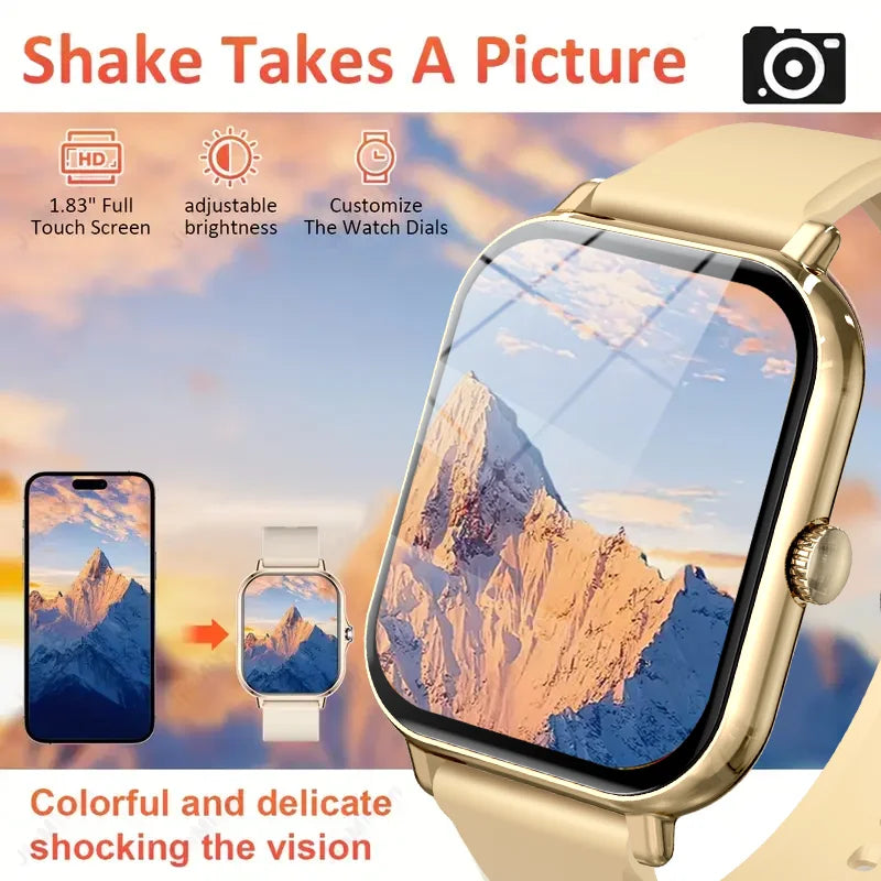 LAXASFIT 2025 Умные часы Полный сенсорный фитнес-трекер