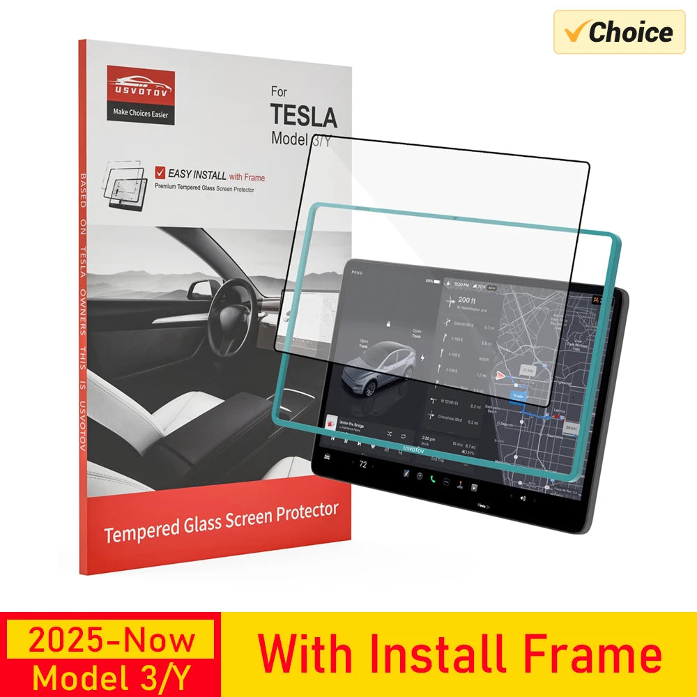 Tesla Model Y Screen Protector Tempered Glass | Model Y – InterCyprus ...