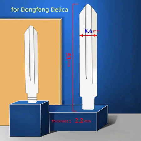 10pcs/lot Car Blank Key Blade for Dongfeng Delica Dongfang Flip Folding Keys Right Groove by InterCyprus Trading Ltd