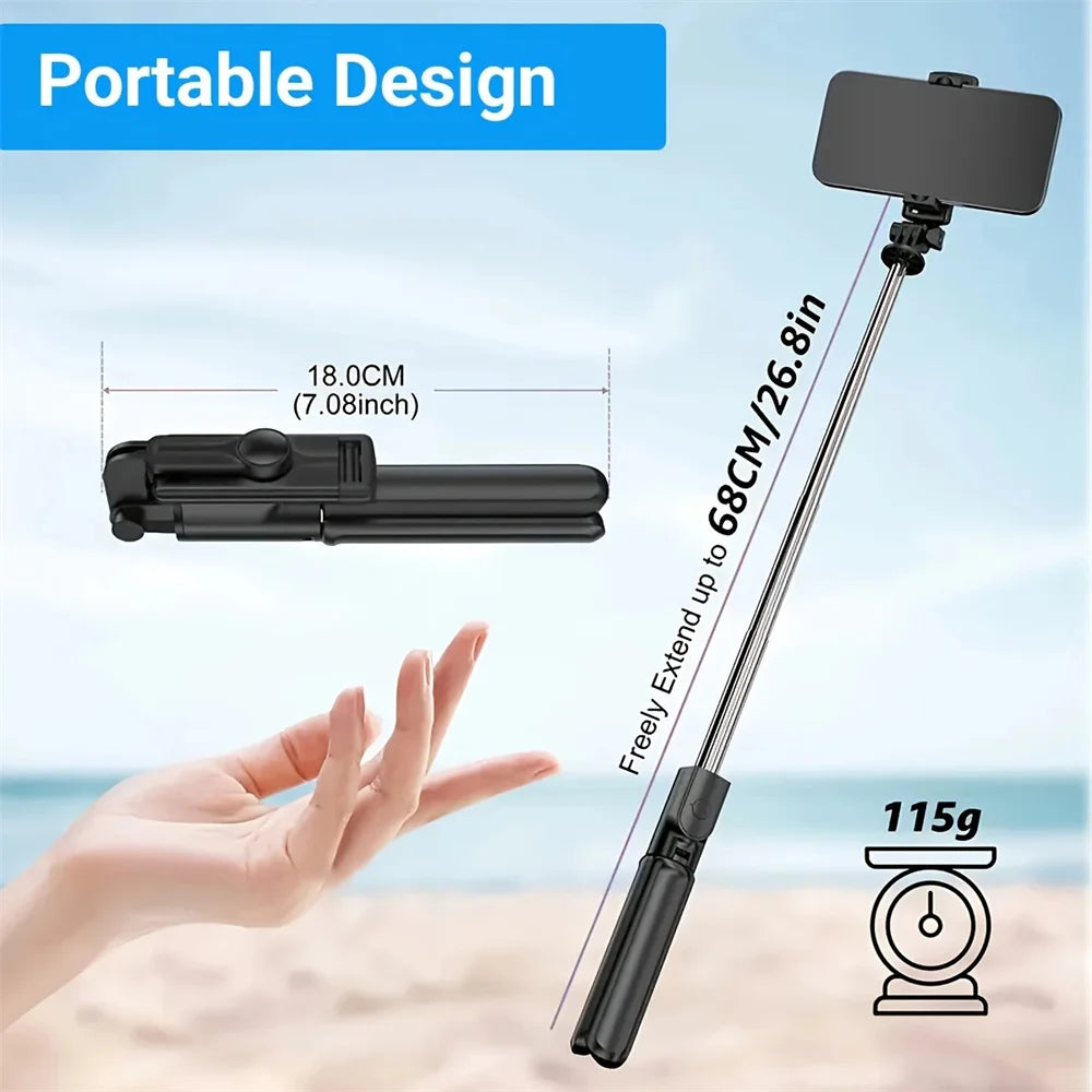 BSLIUFANG 2025 Selfie Tripod &ndash; Wireless Bluetooth Remote