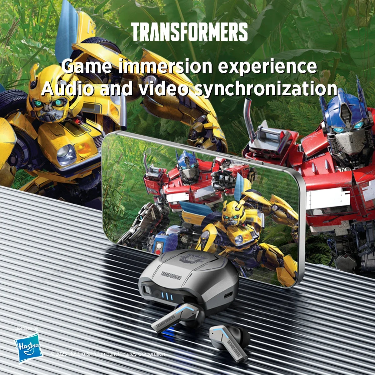 Transformers TF-T06 Bluetooth 5.3 Headset - Dual Mode, Noise Reduction, HIFI Earbuds for Gaming