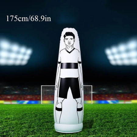 Soccer Inflatable Wall Training Dummy &ndash; Ideal Free Kick Training Aid white-1.75m