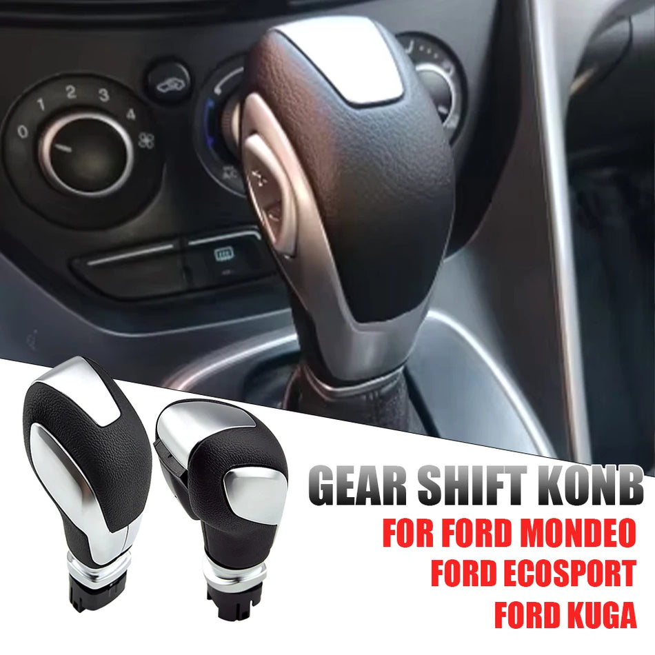 Automatyczna gałka zmiany biegów z PU skórą i ABS dla Forda Focusa Kuga Mondeo Ecosport Fiesty