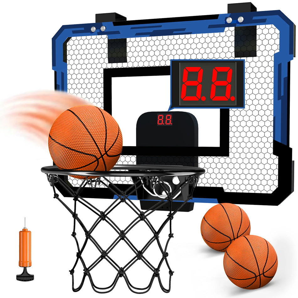 Duvara Monte Katlanabilir Çocuklar için Basketbol Potası, İç ve Dış Mekan Oyunları için, Polipropilen ve Demirden Yapılmış, 40x30x5 cm