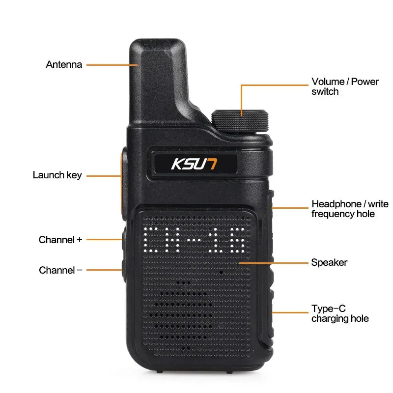 KSUT PMR446 Walkie Talkie &ndash; Compact Two Way Communication