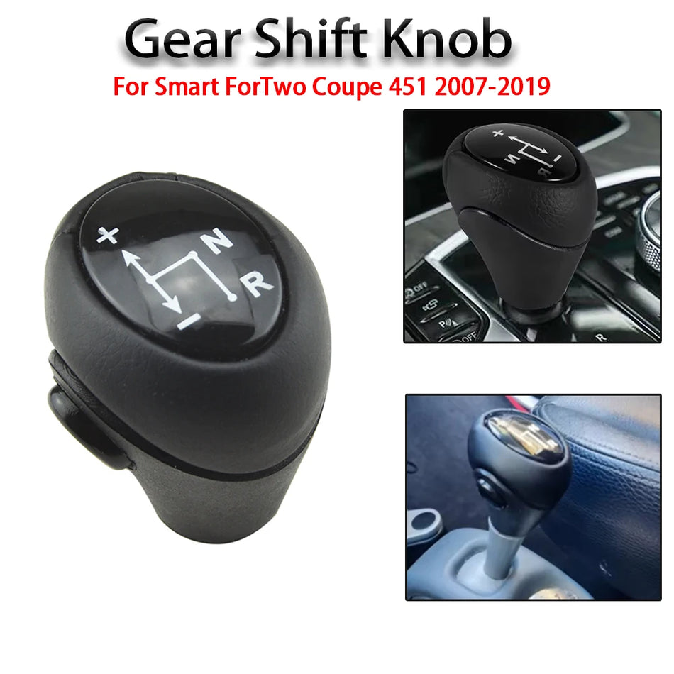 Gear Shift Knob Pu Leather for Smart ForTwo Cabrio 451 Automatic