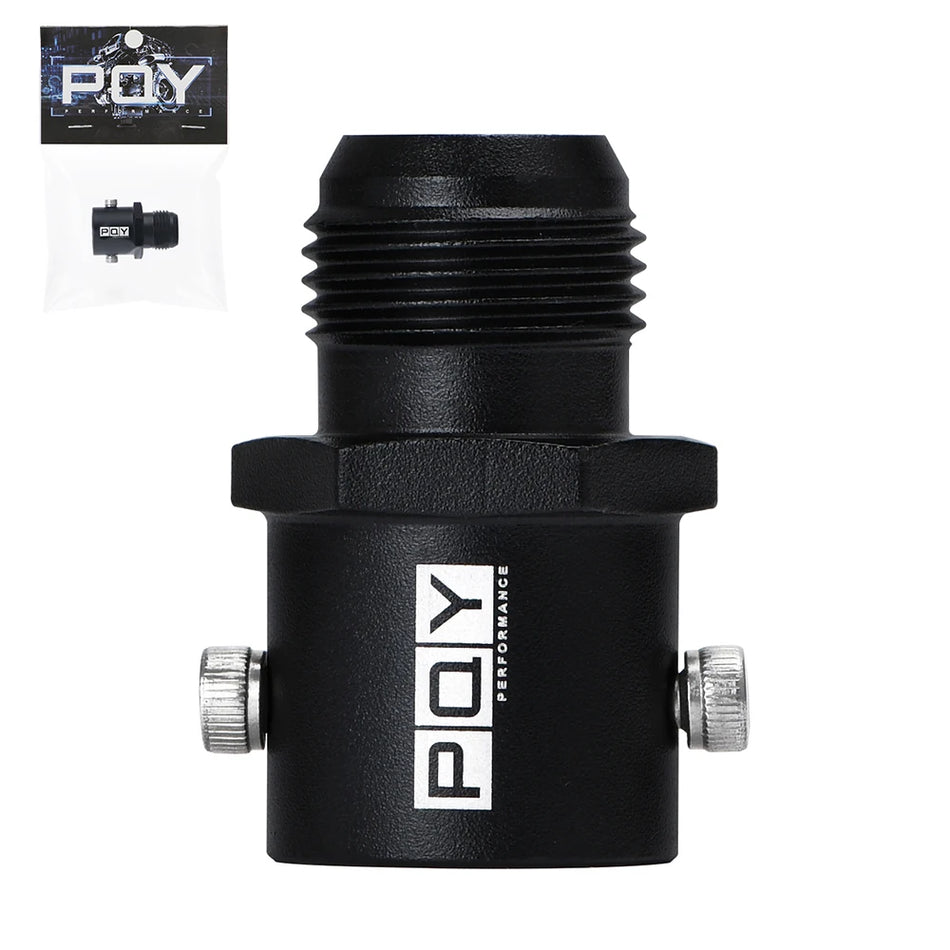 Adattatore Fitting per Sfiato 19mm AN10 Alluminio Nero per Honda Civic e Acura RSX TSX