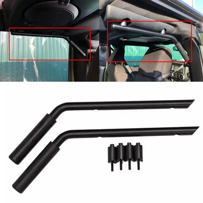 For Jeep JK Parts Aluminium Alloy Car Interior Armrest 2/4 Doors Front & Rear Grab Handle For Jeep Wrangler 2007 Up Car Styling by InterCyprus Trading Ltd