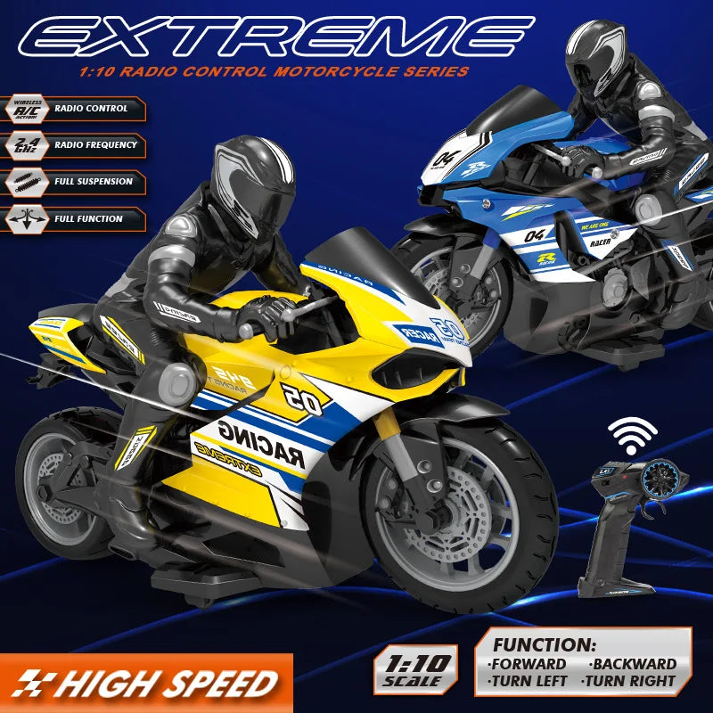 Conusea 2.4G High Speed RC Stunt Motorbike &ndash; 30 Minutes Drive Time