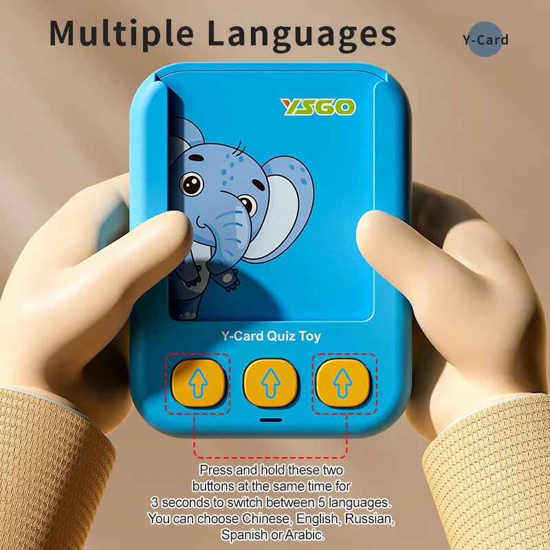 English Talking Flash Cards - Sensory Learning Aid