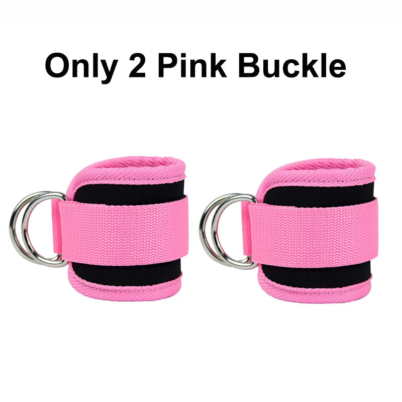 COYOCO Ankle Straps Resistance Bands - Yoga, Pilates &amp; Crossfit Home Gym Only 2 Pink Buckle