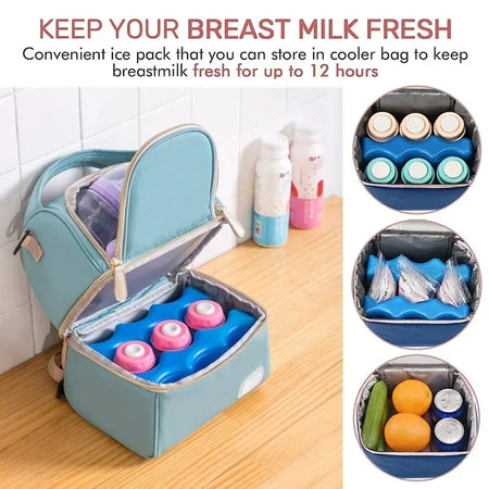 MilkMate Backpack &ndash; Double-Layer Insulation for Breast Milk Storage