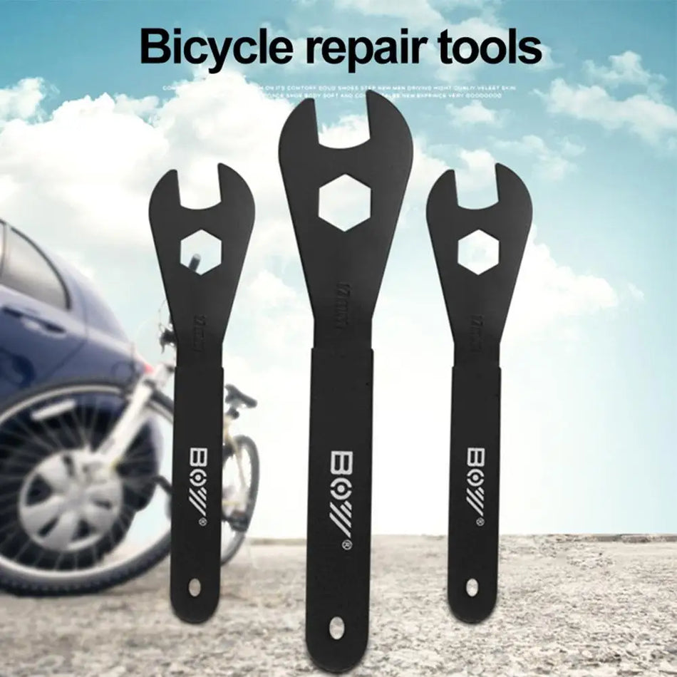 Llave de cono para buje de bicicleta 13-19mm de extremo abierto, resistente al óxido con mango antideslizante